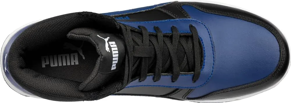 PUMA Men's Frontcourt Bue Black Mid Sd Industrial Shoe