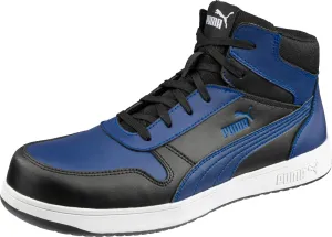 PUMA Men's Frontcourt Bue Black Mid Sd Industrial Shoe