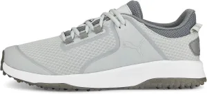 PUMA Men's Fusion Grip Extra Wide Golf Shoe, Light Gray, 9