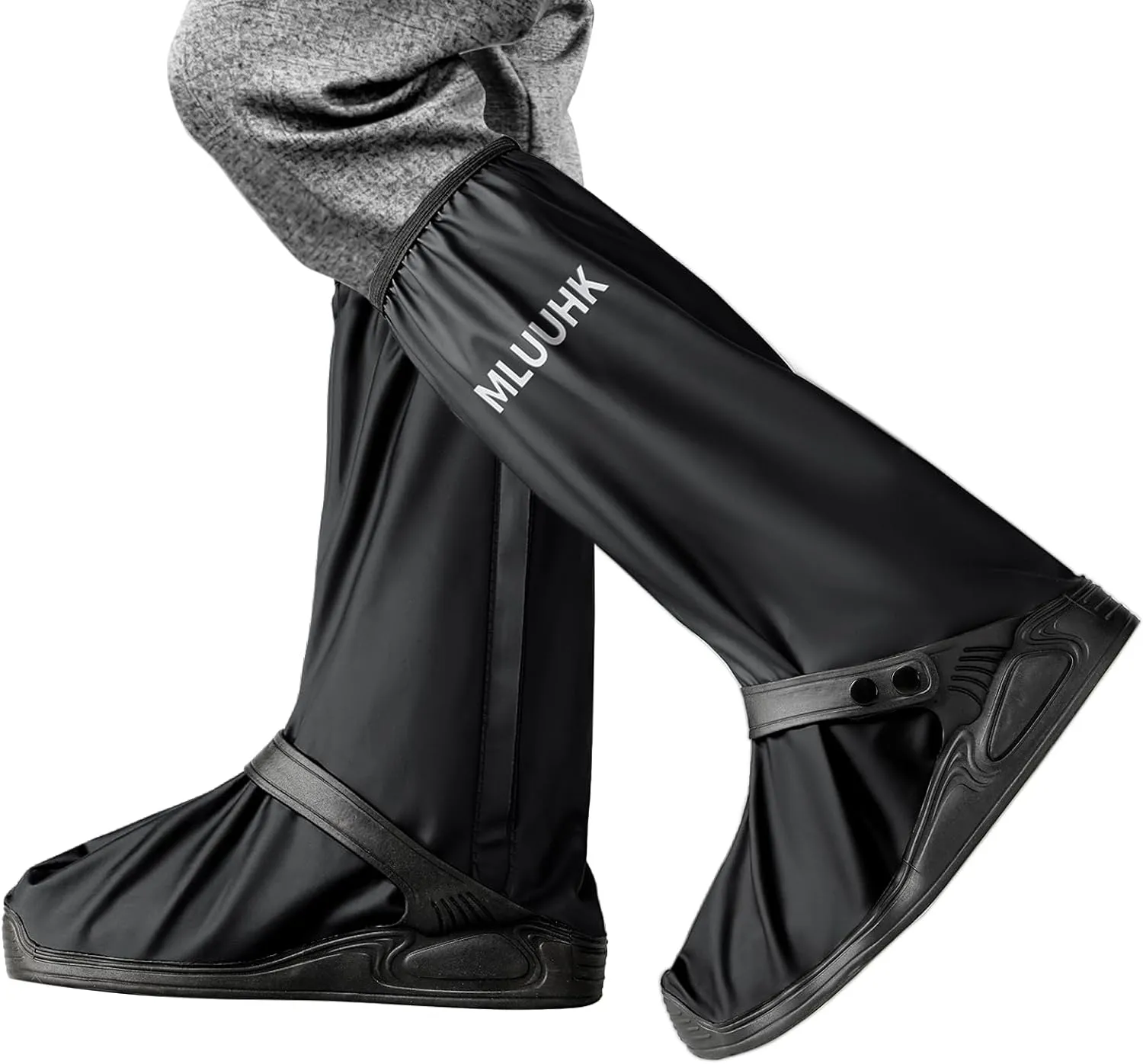Rain Shoe Covers, Reusable Waterproof Rain Cover for Shoes, Non-Slip PVC Snow Boot Covers for Men and Women