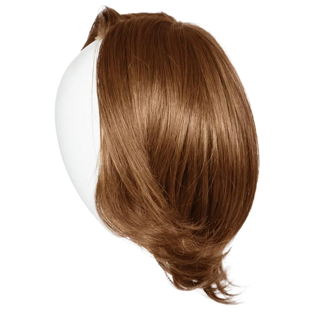 Raquel Welch Take A Bow Chin Length Layered Wig With Hand Tied Base by Hairuwear, Petite Average Cap, RL12/16 Honey Toast