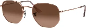Ray-Ban RB3548N Hexagonal Sunglasses For Men For Women   Bundle with Designer iWear Kit
