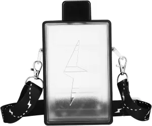 Rectangular Water Bottle with Strap Capacity Sports Kettle for Outdoor Activities Design for Daily Hydration