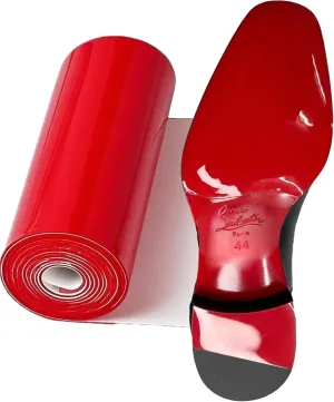 Red Bottom Shoe Protector,Sole Protectors - Non-Slip Shoe Pads (4.5 in*40 in) | Perfect Match for Christian Louboutin Heels | Smooth Surface Traction | Scratch Prevention(Mirror Red)