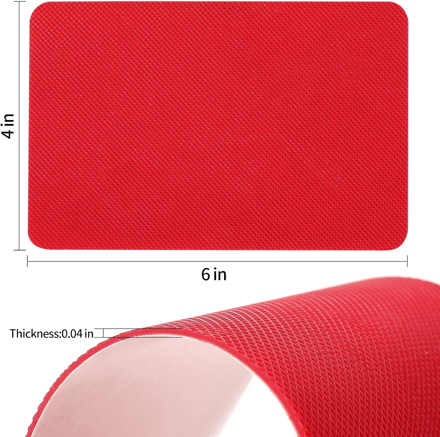 Red Bottoms Sole Protector,Shoe Sole Protector for Christian Louboutin High Heels, Anti Slip Shoe Grips Pads Compatible with Louboutin Shoes -2 Pairs（6.0"×4.0",Red）