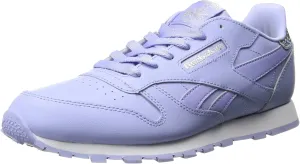 Reebok Little Kid Classic Leather Pastel Sneaker, lilac glow/white, 5.5 Child US Little Kid