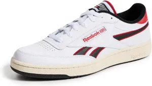 Reebok Unisex Club C Revenge Sneaker, White/Vector Red/Black, 7.5 US Men