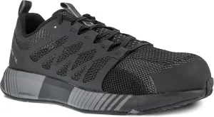 Reebok Work Men's Rb4310 Fusion Flexweave Safety Composite Toe Athletic Work Shoe Black and Grey