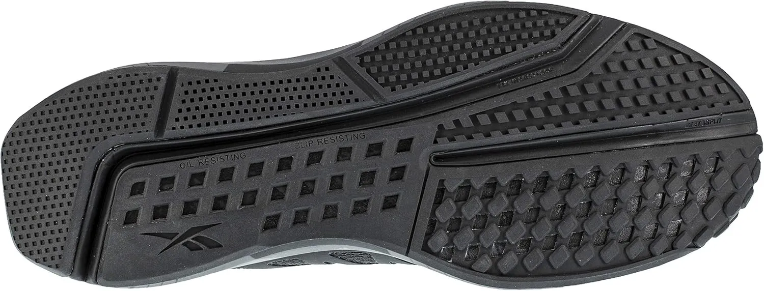 Reebok Work Men's Rb4310 Fusion Flexweave Safety Composite Toe Athletic Work Shoe Black and Grey