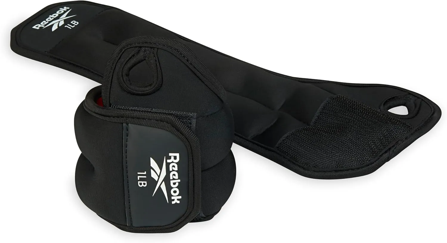 Reebok Wrist Weights, Wearable Weights with Thumb Loop for Arm Fitness, Boxing, Yoga, Walking & More, Polyester Spandex Wrist Wraps, Home Workout Essentials & Gym Accessories for Women & Men
