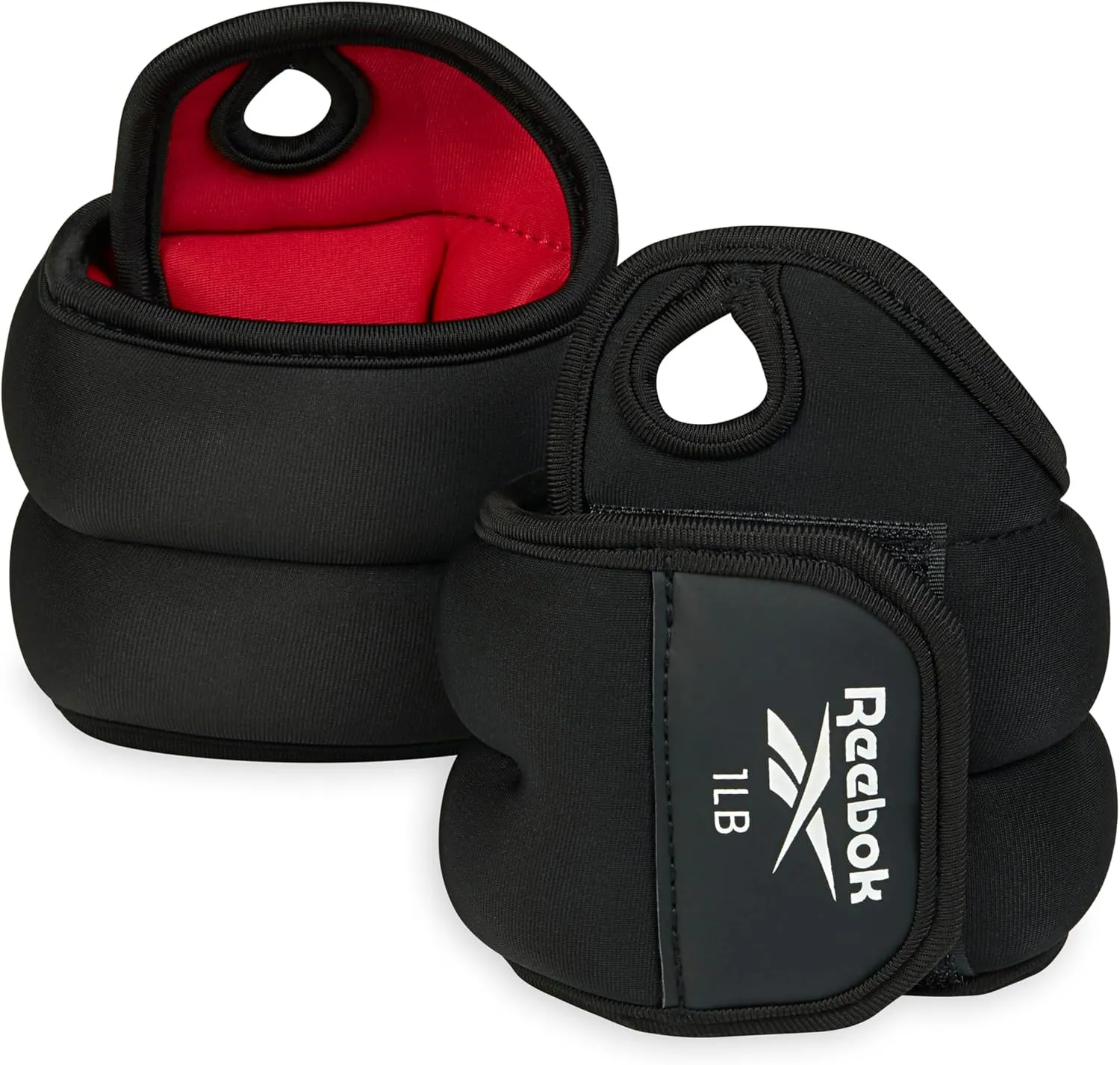 Reebok Wrist Weights, Wearable Weights with Thumb Loop for Arm Fitness, Boxing, Yoga, Walking & More, Polyester Spandex Wrist Wraps, Home Workout Essentials & Gym Accessories for Women & Men
