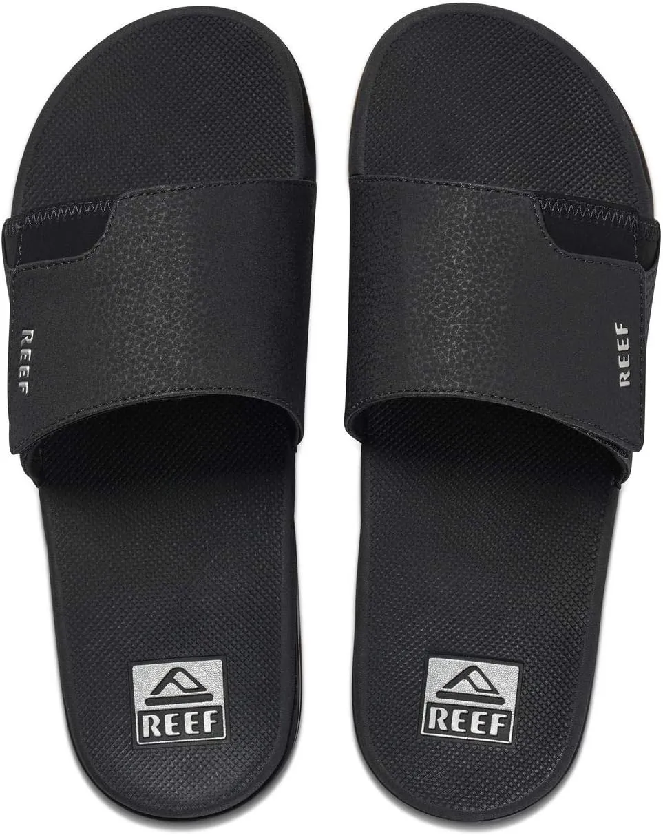 REEF Fanning Slide Men's Bottle Opener Sandal, Arch Support, Durable Outsole, Water Friendly