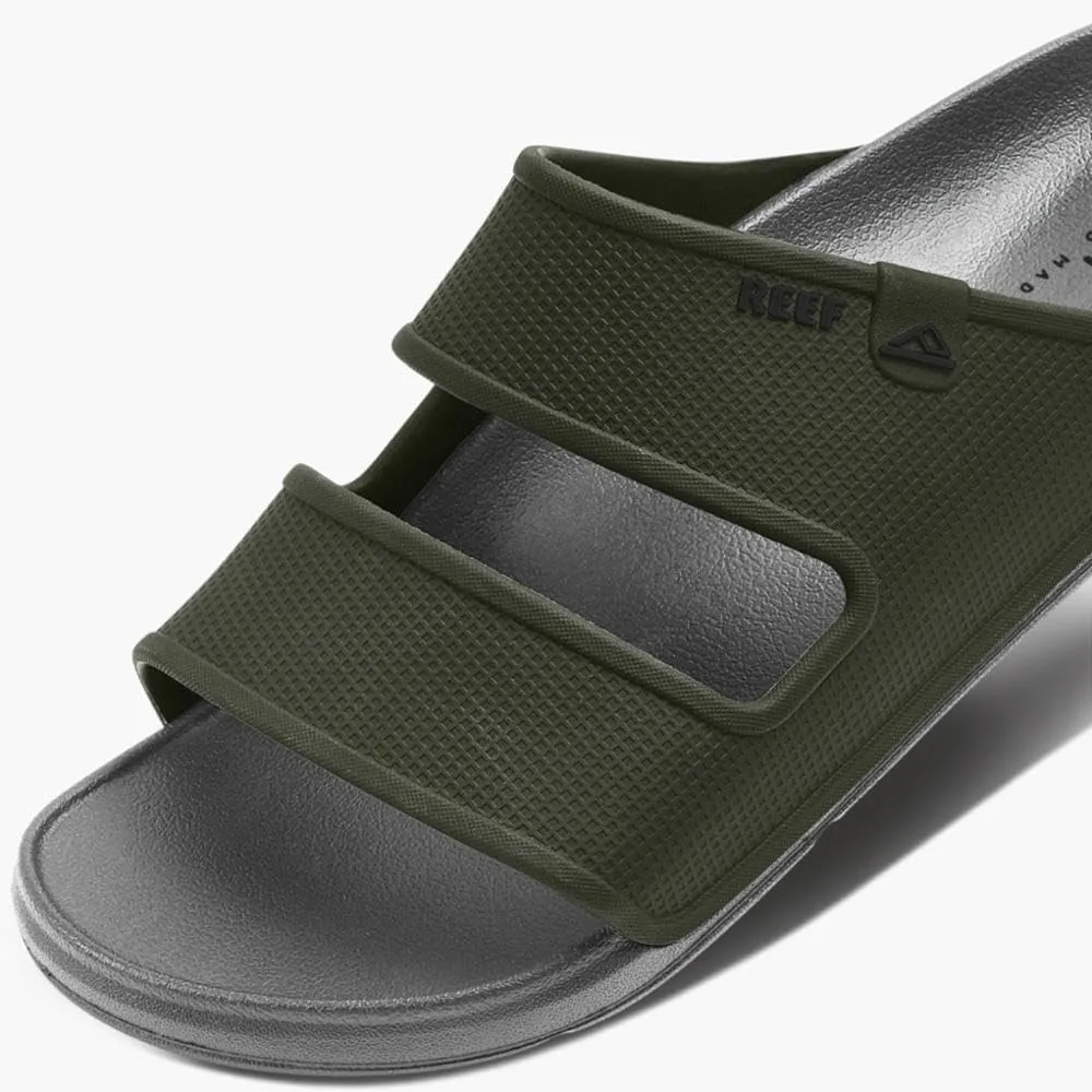 REEF Oasis Double Up Men's Waterproof Slide Sandal, Soft and Supportive Molded Footbed