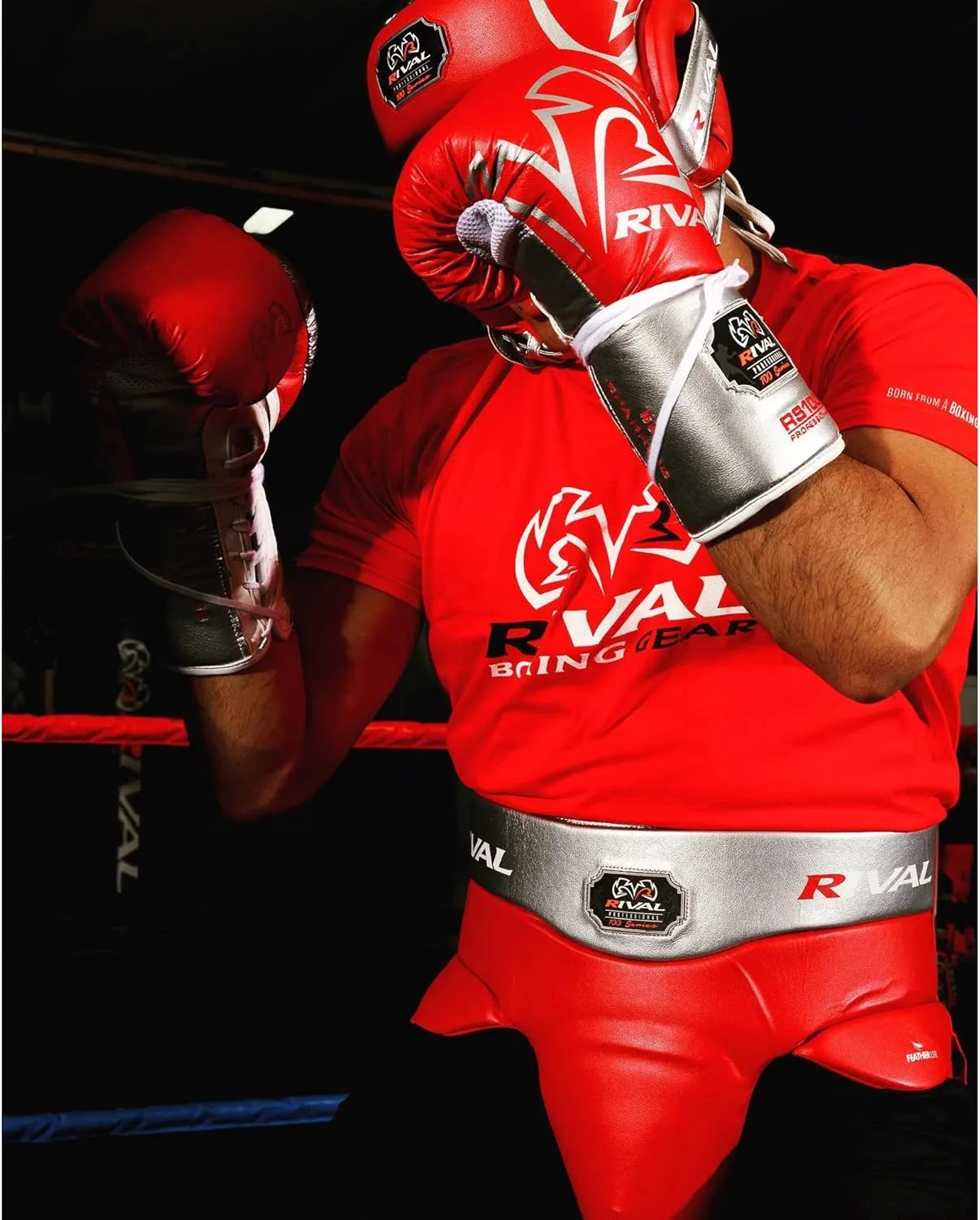 RIVAL Boxing RNFL100 Professional No-Foul Groin Protector with Dual Waist Straps, Hook and Loop Closures, Ultra-Lightweight Construction, and Super-Rich Microfibre PU
