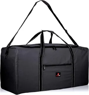 Roamlite Extra Large Size X-L 26" Duffel Bag - Very Big Holdall, Cargo Travel Luggage - 70 Litre 26 Inch x13x13 Plain Black, RL26K