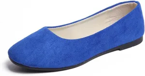 Rojeam Womens Flats Shoes Portable Pumps Ballet Flat Slip-on Ballerina Pumps Shoes Ladies Loafers