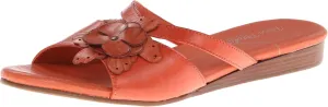 Rose Petals Women's Fiji Dress Sandal,Coral Soft Maia Leather,9 M US