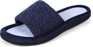 Roxoni Women Slippers Soft Open Toe Slide, Indoor Outdoor Rubber Sole