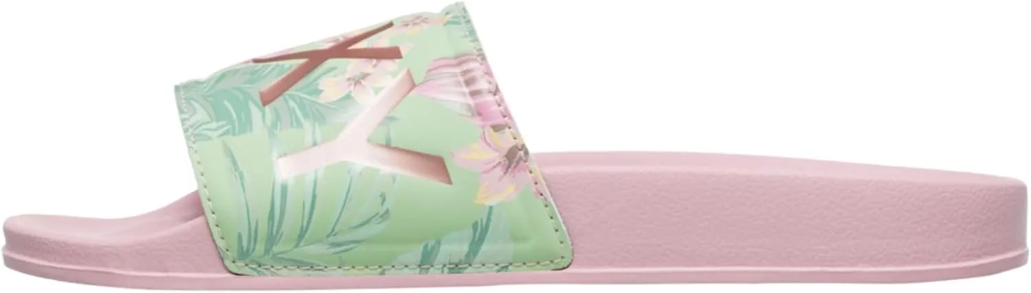 Roxy Women's Slippy Printed Slide Sport Sandal