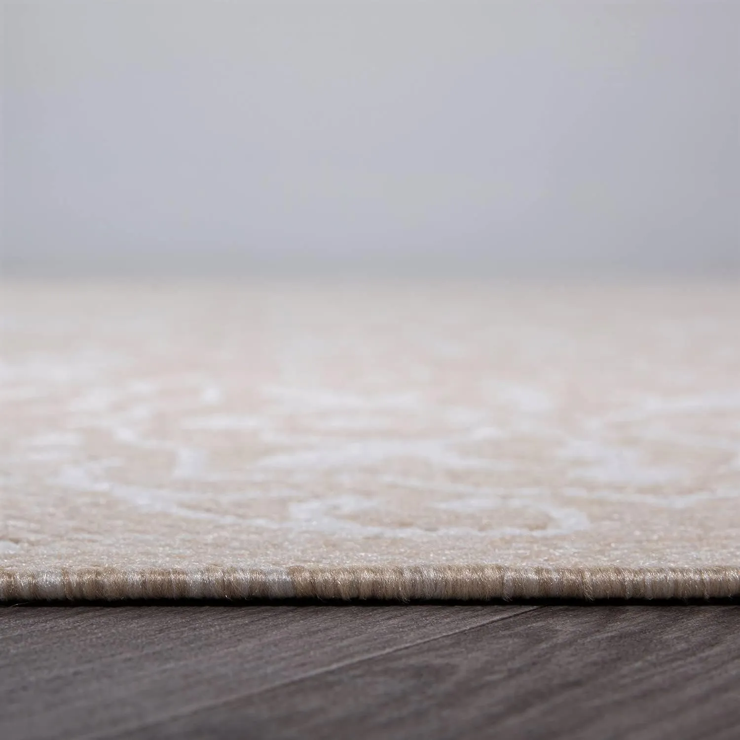 Rugshop Budelli Transitional Geometric Textured Flat Weave Easy Cleaning Outdoor Rugs for Deck,Patio,Backyard Indoor/Outdoor Runner Rug 2' x 7' Natural