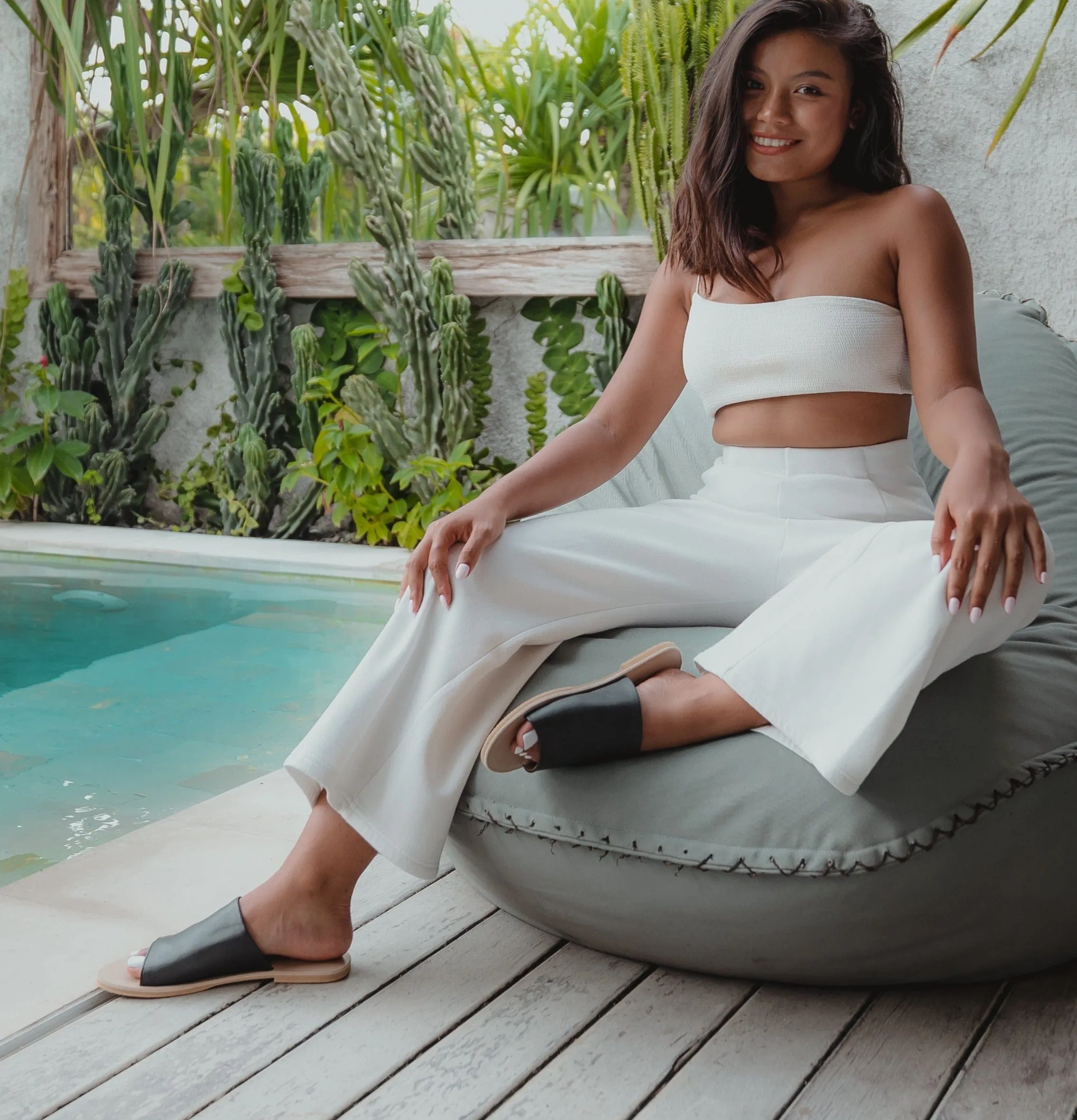 SAGE: Vegan Leather Slides sz 36-39