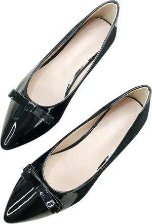 SAILING LU Casual Flat Shoes for Women Comfortable Slip-ons Loafers Women Moccasins Pointed Toe Ballerina Walking Flats Shoes Wear to Work