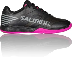 Salming Women's Viper 5 Indoor Court Sports Shoes, Black/Pink Jewel, 9.5