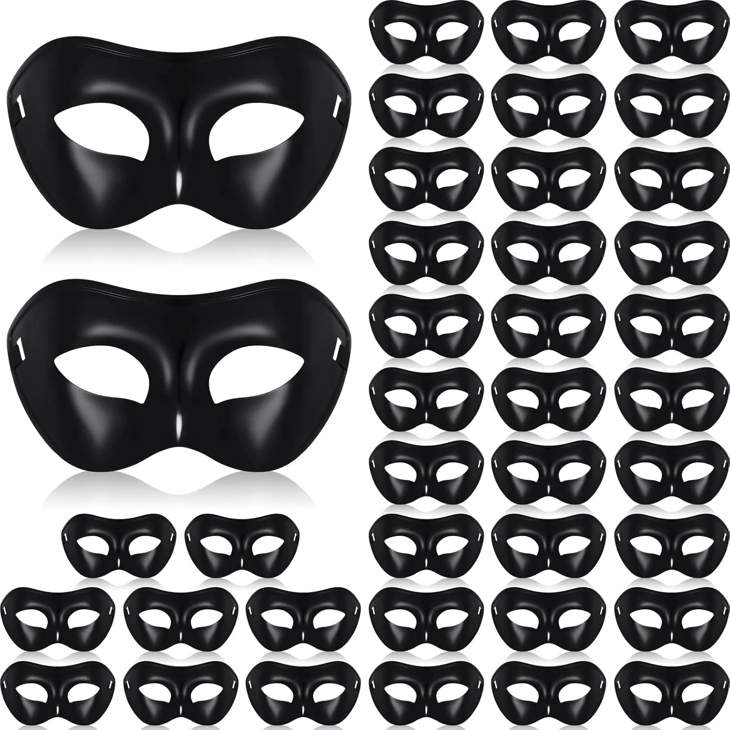 Sanwuta Mardi Gras Masquerade Mask Black Unisex Half Face Mask Retro Venetian Mask for Women Men Party Costume