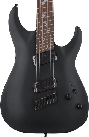 Schecter Damien-7 Multiscale 7-string Electric Guitar - Satin Black