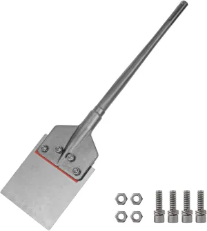 SDS-Max Shank 6 Inch Floor Scraper Chisel Bit - 6" Wide Blade Scraper 25" Long Alloy Steel Jack Hammer Drill Bit - Removal Tools for Tile Wallpaper Thinset Hardwood Adhesive Glue Linoleum