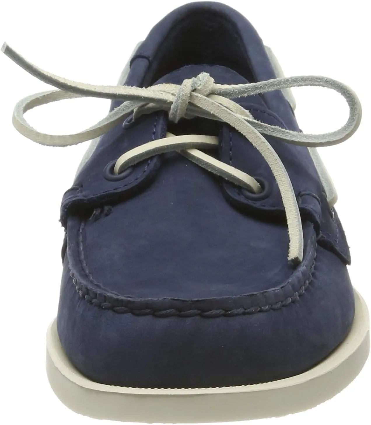 Sebago Portland Nubuck Boat Shoes - Handsewn, Lined Leather Moccasins with Non-Marking, Non-Slip Siped Rubber Outsoles