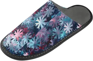 senya Abstract Snowflakes Fuzzy Slippers Soft Home Bedroom Slippers for Women Men House Shoes