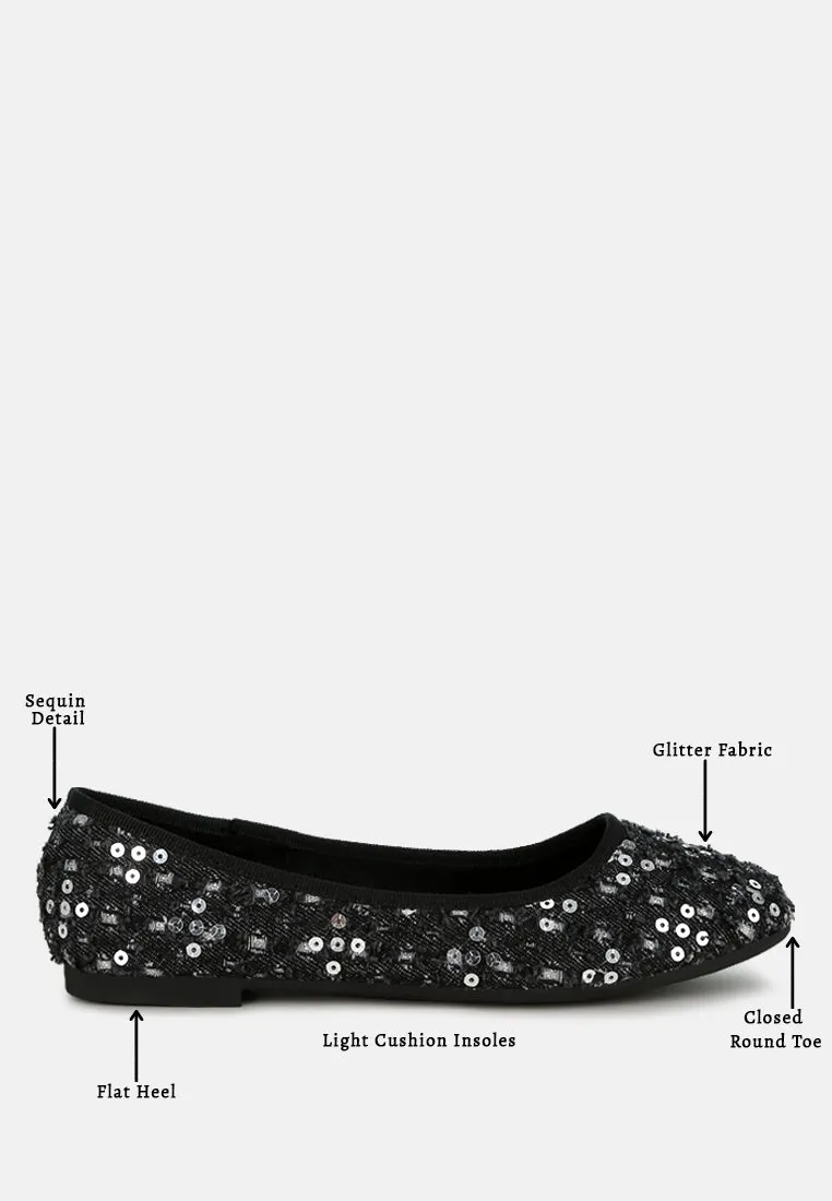 Sequin Ballet Flats By RAG