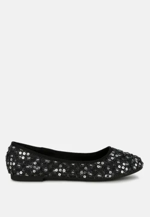 Sequin Ballet Flats By RAG