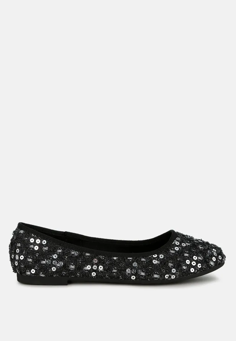 Sequin Ballet Flats By RAG
