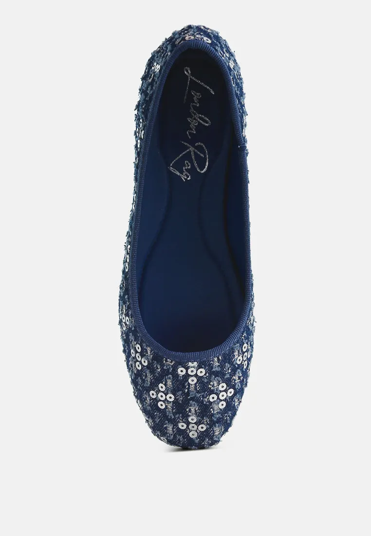 Sequin Ballet Flats By RAG