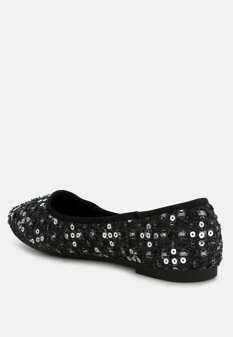 Sequin Ballet Flats By RAG