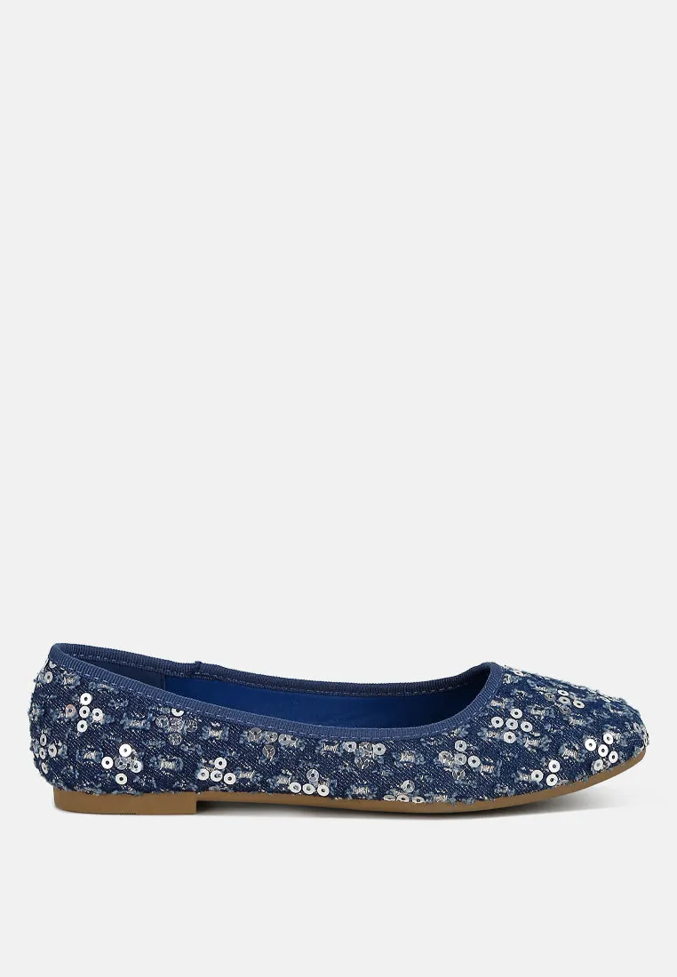 Sequin Ballet Flats By RAG
