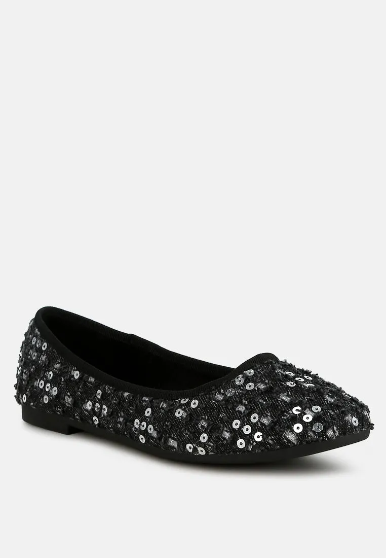 Sequin Ballet Flats By RAG