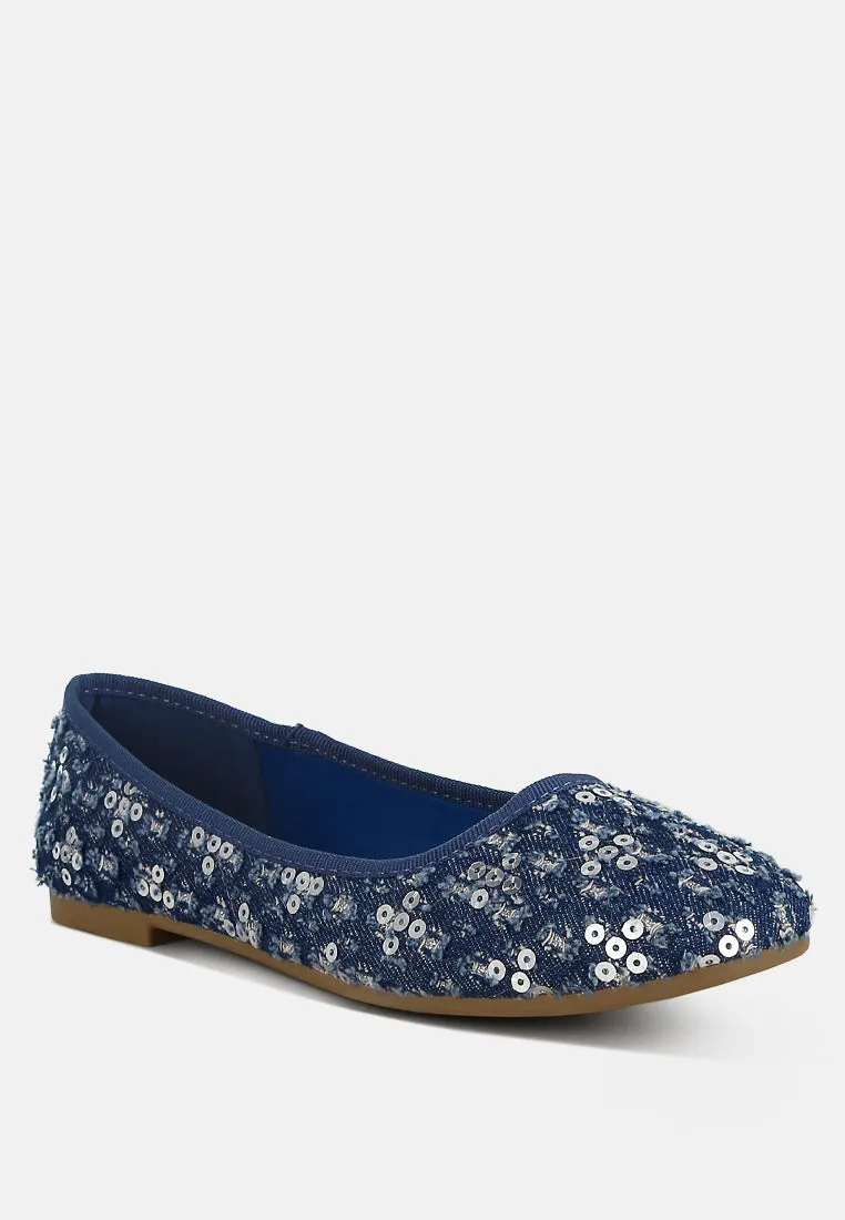 Sequin Ballet Flats By RAG