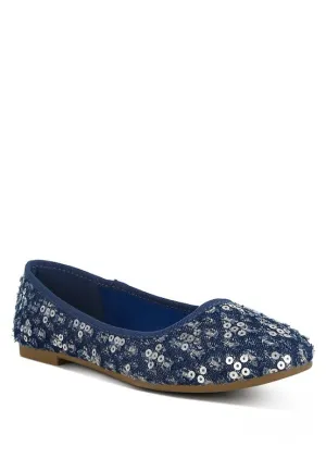 Sequin Ballet Flats
