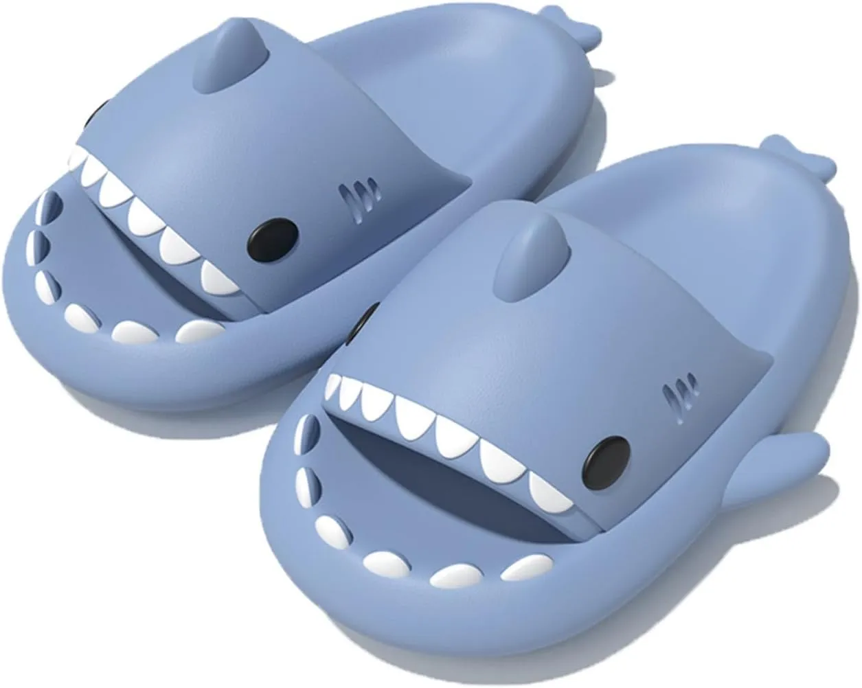 Shark Slides For Women And Men, The Novel Beach Sandals And Non -Slipproof Soles Of Shark Slide Adults commonly Used in Men And Women, Beige