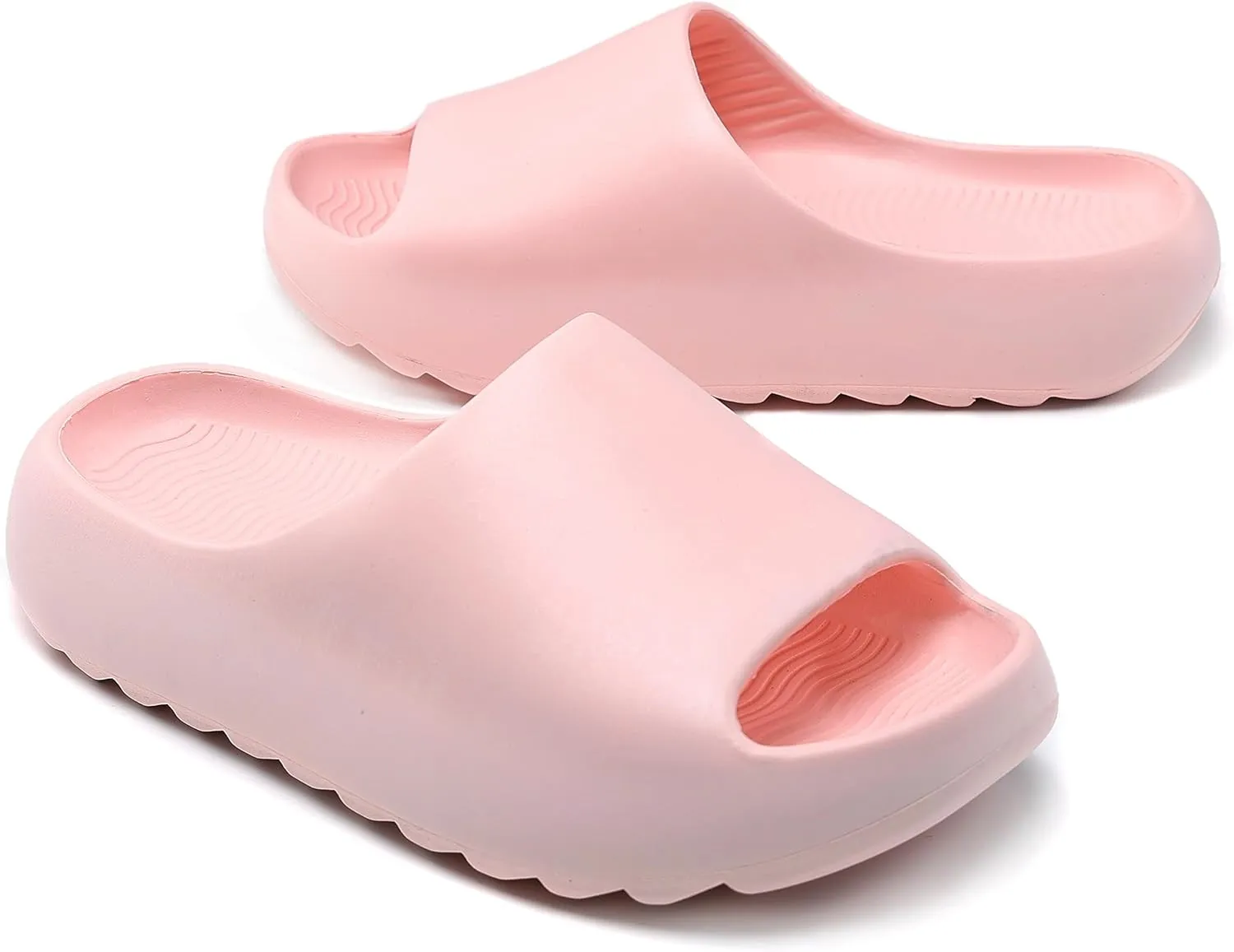 sharllen Cloud Slides for Kids Lightweight Non-Slip Pillow Slippers Open Toe Comfy Toddler Boys Girls Cloud Cushion Slide Sandals for Indoor Outdoor Bathroom Shower Pool Beach Slippers