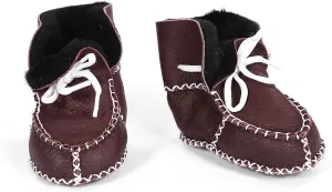 Shawnee Natural Sheepskin Shearling Leather Indoor Baby Shoes Booties Winter Boots Shearling