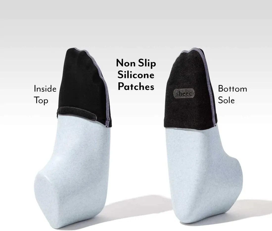SHEEC Women's Ultra-Thin Toe Cover Socks – Non-Slip, Seamless, Breathable Half Forefoot Socks for Mules & Flats