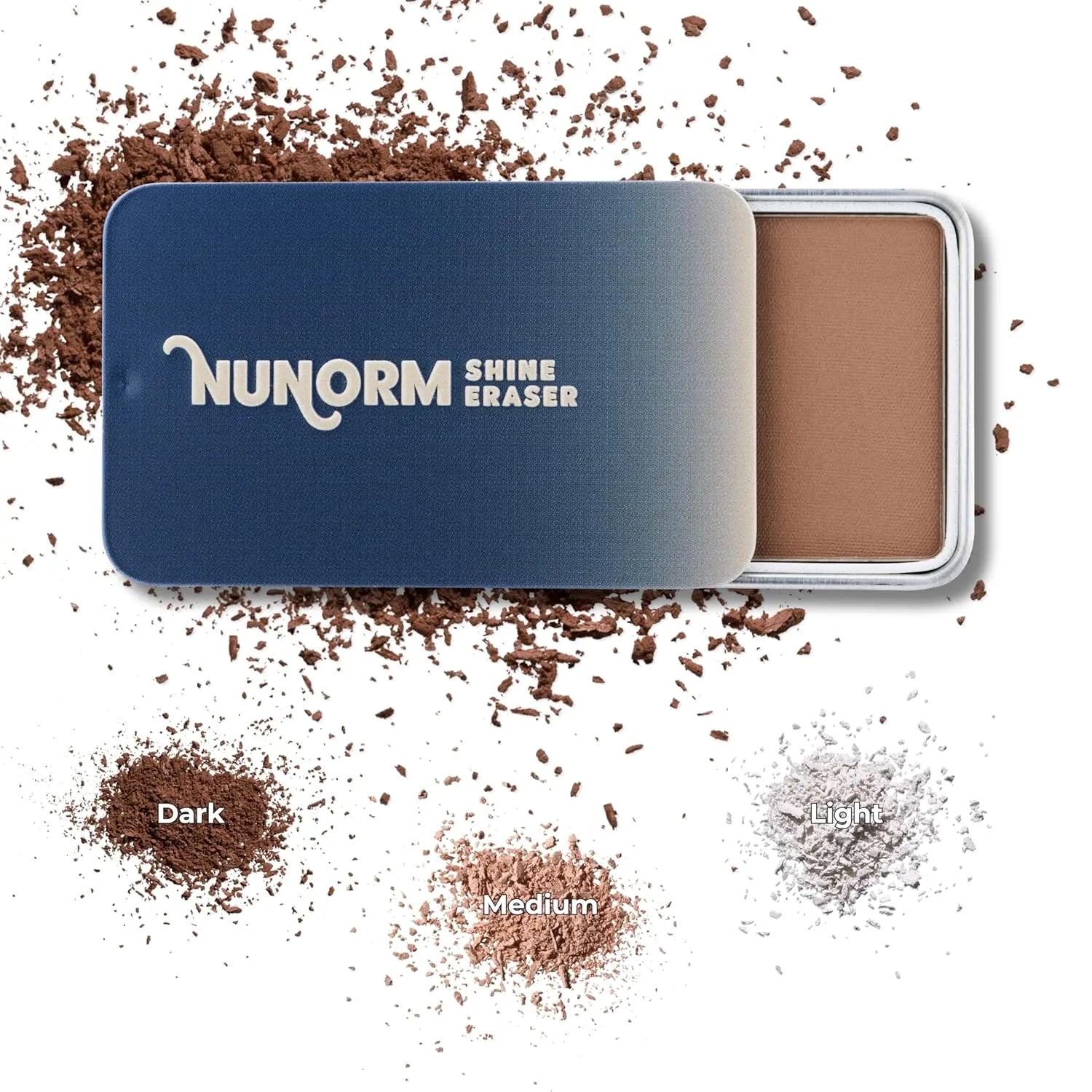 Shine Eraser | Absorbs Oil   Minimizes Pores | Premium Mattifying Formula for Men’s Skin | 3 Shades | High-Performance Ingredients | Made In USA | Cruelty-Free   Vegan | 100% Recyclable Tin