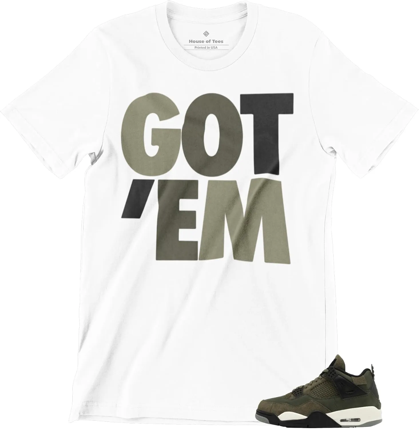 Shirt to Match Jordan 4 Craft Olive Men's Graphic Tee