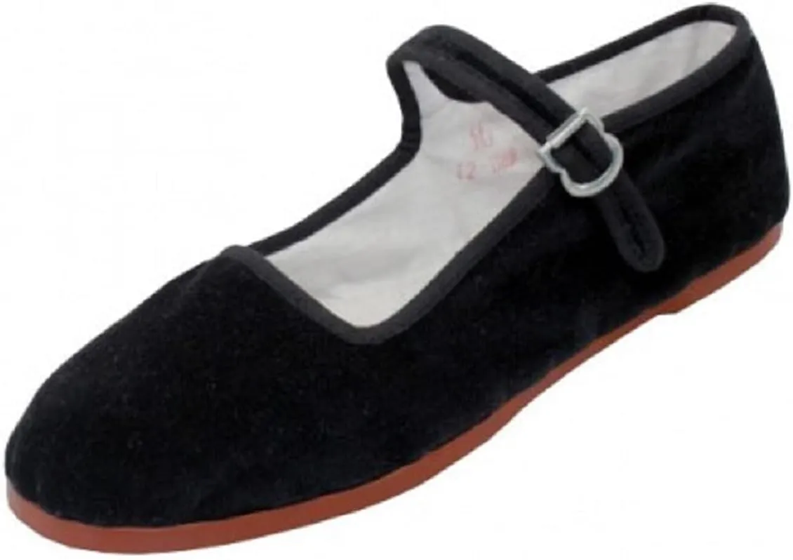Shoes 18 Womens Cotton China Doll Mary Jane Shoes Ballerina Ballet Flats Shoes