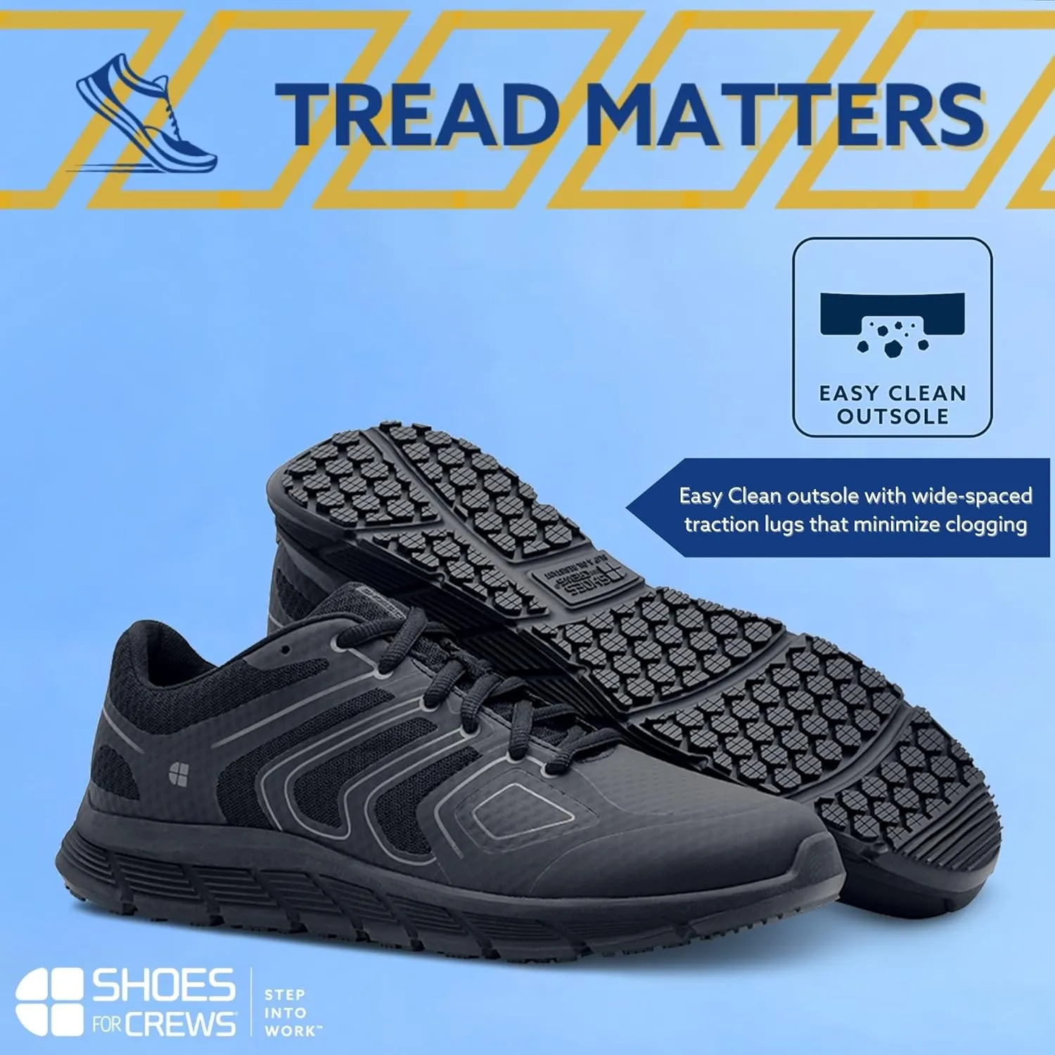 Shoes for Crews Stride, Men’s Non Slip Athletic Work Shoes