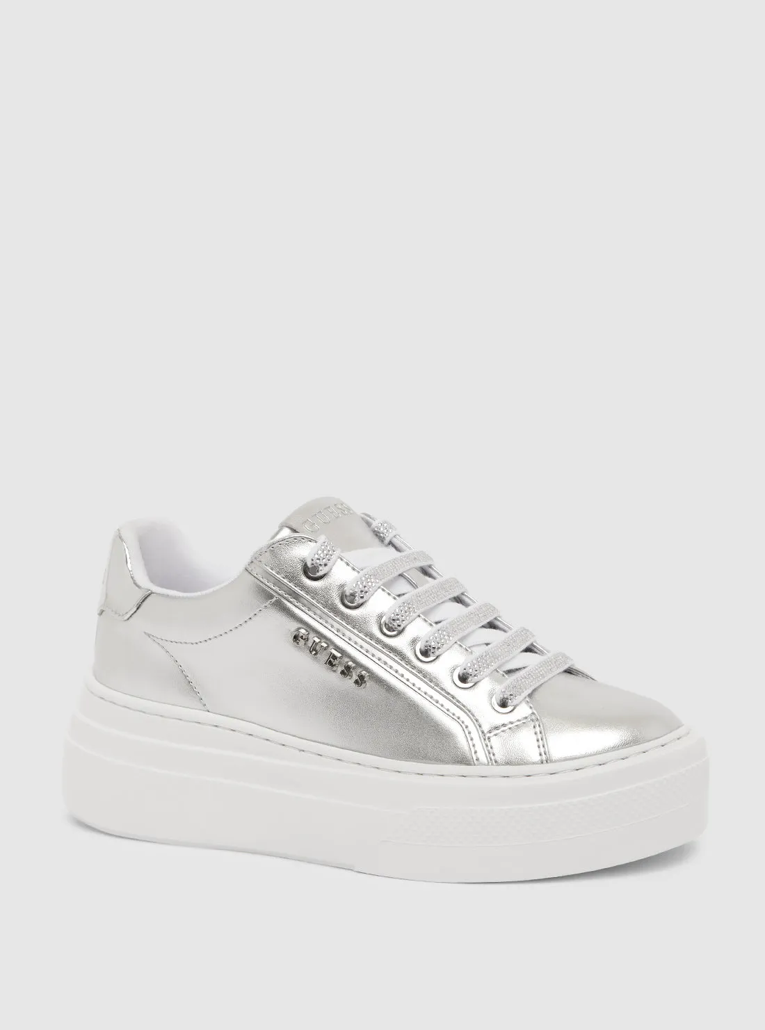 Silver Ameria Low-Top Sneakers